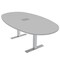 Skutchi Designs 45.25 in W, 84 in L, 29 in H, Engineered Wood Top, Grey HAR-BOVL-46X84-T-ELEC-XD01 - alternate 1